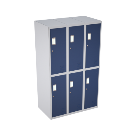 Bloque de 3 lockers de 2 puertas