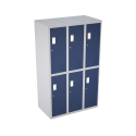 Lockers metalico en Bloque de 3 lockers de 2 puertas